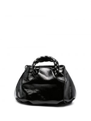 Δερμάτινη τσάντα shopper Hereu μαύρο