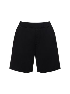 Pantalones cortos de algodón Dsquared2 negro