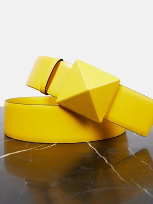 Cintura di pelle Valentino Garavani giallo