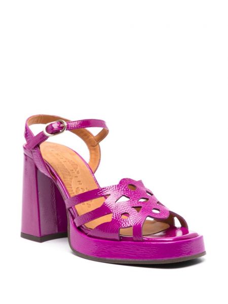 Kožené sandály Chie Mihara fialové