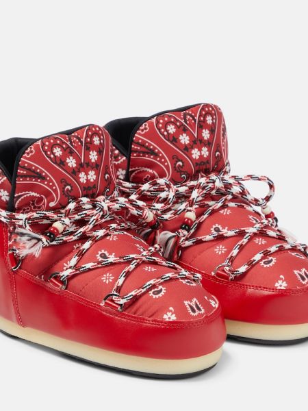 Raštuotos guminiai batai Alanui raudona