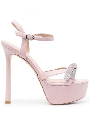 Sandale mit schleife Stuart Weitzman pink