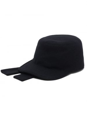 Cappello con visiera di lana Y's nero