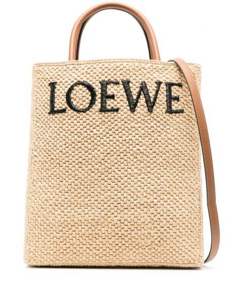 Béžová shopper kabelka Loewe
