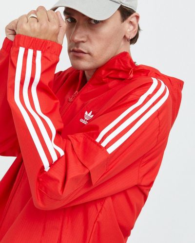 Rövid kabát Adidas Originals piros