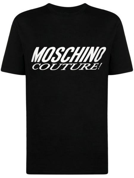 Baskılı tişört Moschino siyah