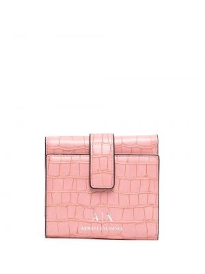 Trykt lommebok Armani Exchange rosa