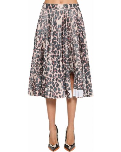 Plisovaná sukně na zip s potiskem Calvin Klein 205w39nyc