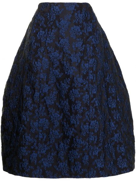 Falda larga de tejido jacquard Simone Rocha azul