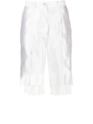 Svilene kratke hlače Almaz bela