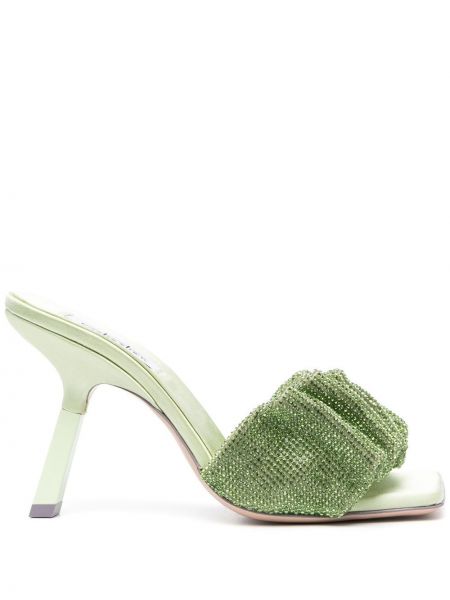 Kožené sandály Sebastian Milano zelené