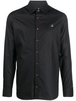 Βαμβακερό πουκάμισο Vivienne Westwood μαύρο