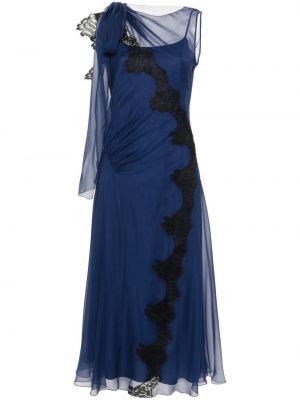 Prozirna večernja haljina s čipkom Alberta Ferretti