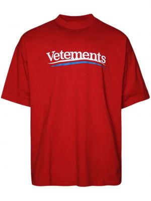 Тениска с принт Vetements