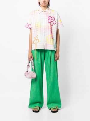 Pantalon en coton Mira Mikati vert