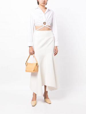 Midi sukně Acler bílé