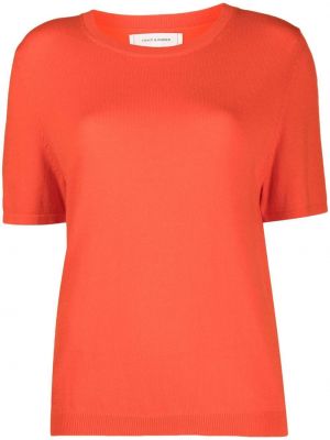 T-shirt en tricot avec manches courtes Chinti And Parker orange