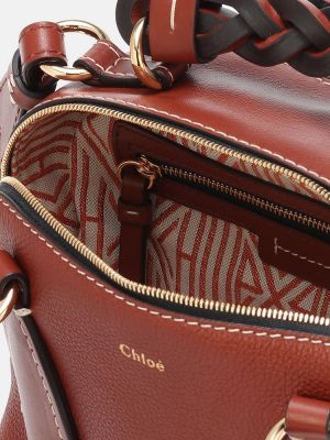 Кожени чанта за ръка Chloã© кафяво