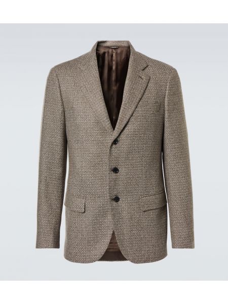 Ull blazer Loro Piana brun