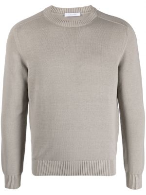 Памучен пуловер Cruciani сиво