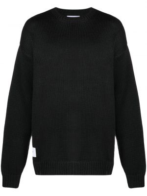 Chunky пуловер с кръгло деколте Wtaps черно
