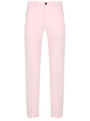 Хлопковые брюки Bogner розовые