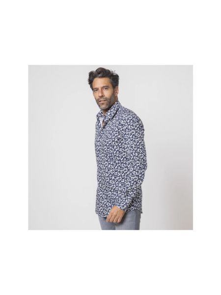 Camisa de flores con estampado Karl Lagerfeld azul