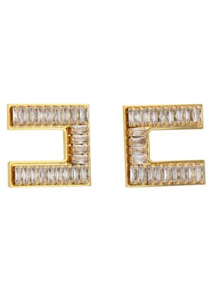 Σκουλαρίκια με διαφανεια Elisabetta Franchi χρυσό