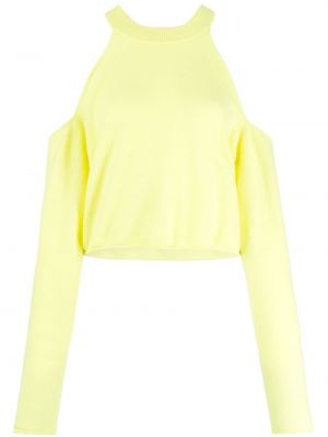 Кашмирен пуловер Crush Cashmere жълто