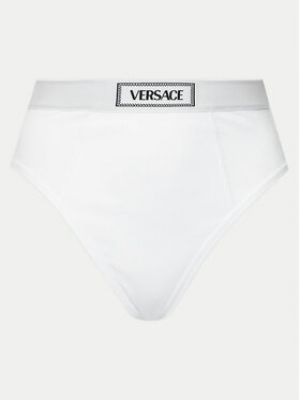 Klasické kalhotky s vysokým pasem Versace bílé