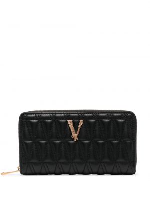 Usnjena denarnica z zadrgo Versace
