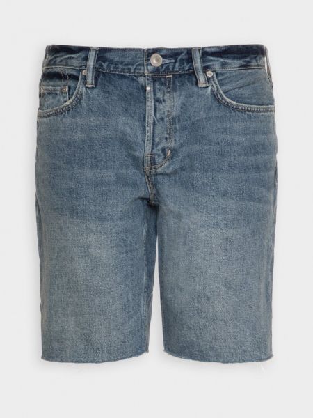 Szorty jeansowe Allsaints niebieskie