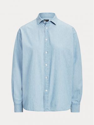 Priliehavá košeľa Polo Ralph Lauren modrá