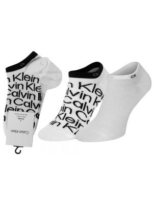 Nízké ponožky Calvin Klein bílé