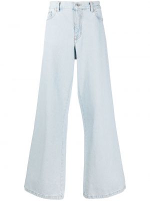 Trykt stripete flared jeans Off-white