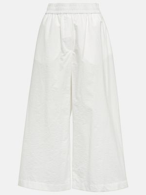 Pantaloni culottes cu croială lejeră Loewe alb