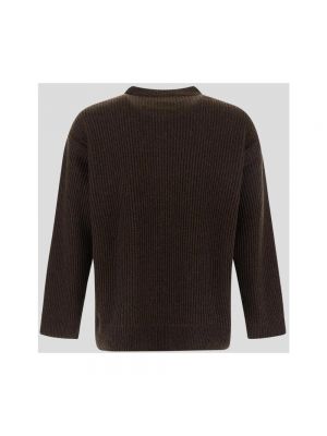 Sweter z dekoltem w serek Closed brązowy