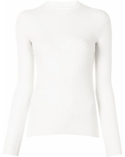 Jersey de tela jersey de cuello redondo Proenza Schouler White Label blanco
