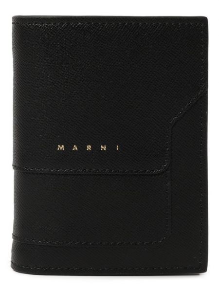 Черный кожаный кошелек Marni