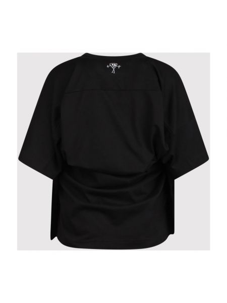 Koszulka z nadrukiem oversize Plan C czarna