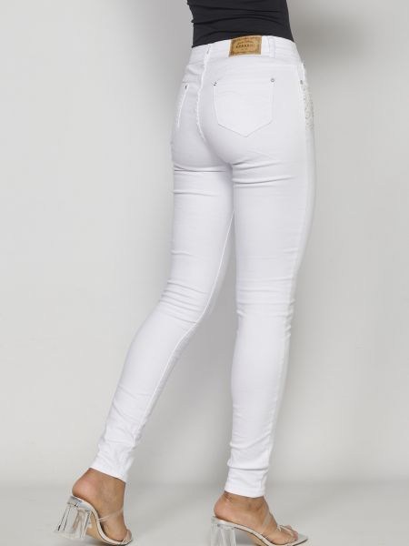 Jeans dalla vestibilità regolare Koroshi bianco
