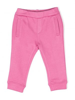 Printti housut tytöille Emporio Armani Kids violetti