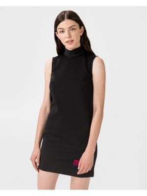 Τζιν φόρεμα Versace Jeans Couture μαύρο