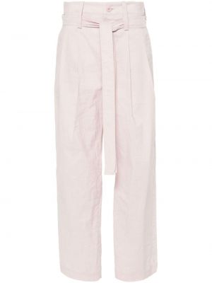 Spodnie Issey Miyake różowe