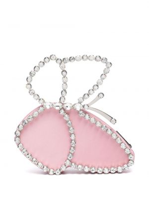 Clutch torbica s kristalima L'alingi ružičasta