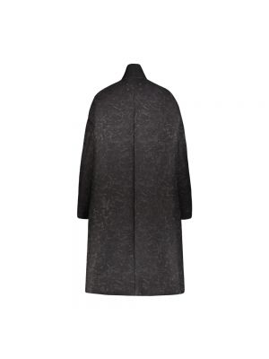 Abrigo oversized de tejido jacquard de neopreno Maison Margiela negro