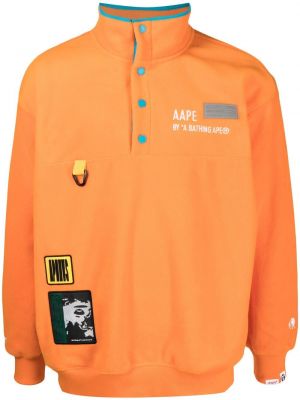 Trykt sweatshirt Aape By *a Bathing Ape® oransje