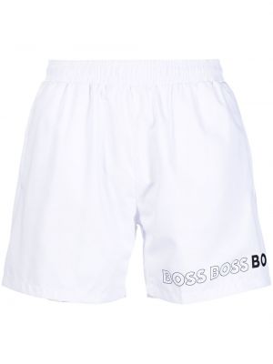 Trykt shorts Boss hvit