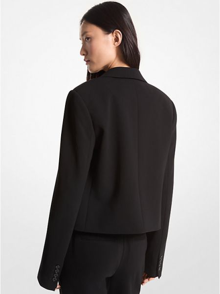 Пиджак из крепа Michael Kors черный