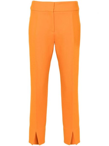 Μάλλινο παντελόνι Patou πορτοκαλί